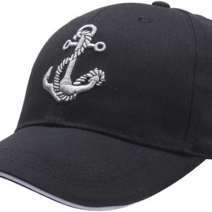 Adjustable Baseball Cap Anchor Embroidery Men and Women Outdoor dad hat Embroidery American Trucker Baseball Cap Beige