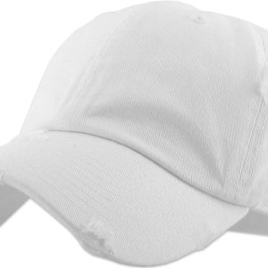 Vintage Washed Distressed Cotton Dad Hat Baseball Cap Adjustable Trucker Unisex Style Headwear