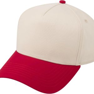 5 Panel Trucker Cap Mid Profile Cotton Sun Hat Adult