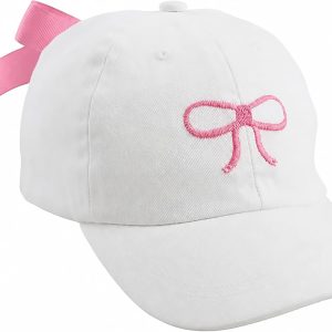 Children's Embroidered Hat with Bow