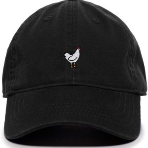 Chicken Embroidered Baseball Cap Cotton Adjustable Dad Hat