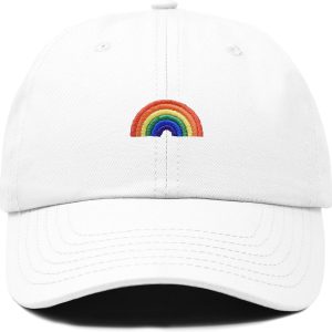 Rainbow Baseball Cap Womens Hats Cute Hat Soft Cotton Caps