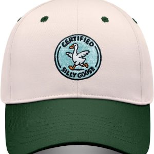 Silly Goose Baseball Cap, Funny Embroidered Hat for Men Women, Trendy Gift Vintage Trucker Hats, Caps Dad