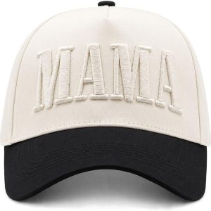 Womens Mama Trucker Hat, Vintage Mom Baseball Cap, Trendy New Mom Gifts Mothers Day Outfits for Mommin