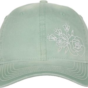 Floral Mom Hat - Unstructured Soft Cotton Cap