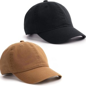 Toddler Baseball Hat Kids Boys Girls Adjustable Washed Cotton Baseball Cap with Ponytail